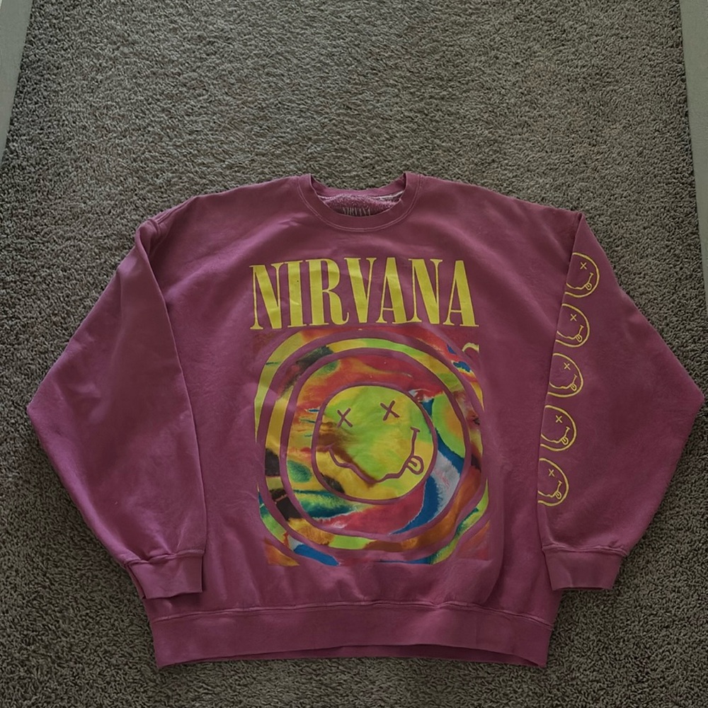nirvana urban outfitters crewneck size small/medium